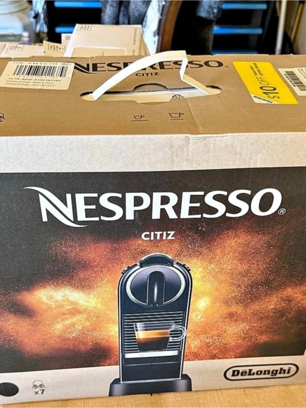 Nespresso Citiz Espresso Coffee Machine Black NWT